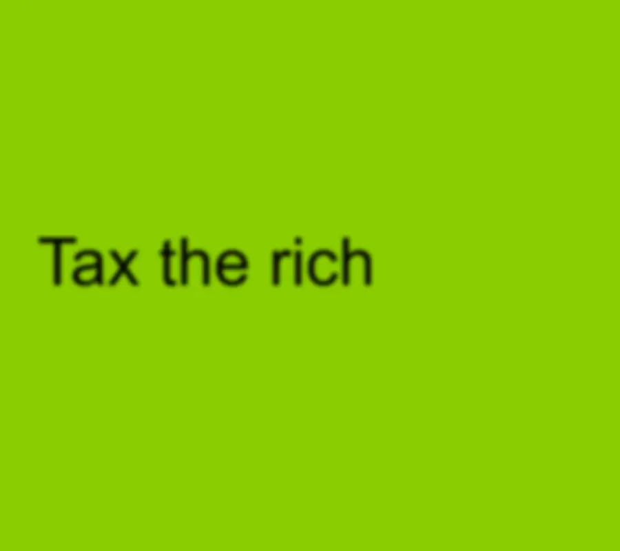 brat cover image with text tax the rich