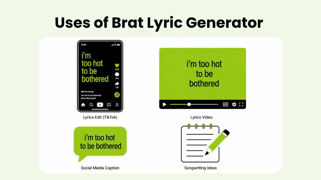 uses of brat lyric generator
