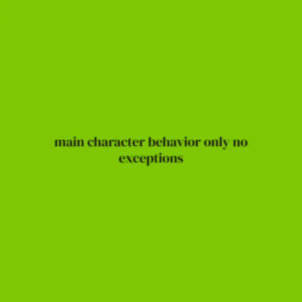 main character font sample